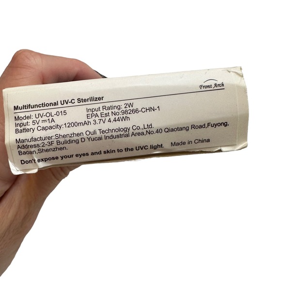 Sterilizing Lamp UVC Sterilization Travel Kills Germs Mites NIB - Picture 4 of 6